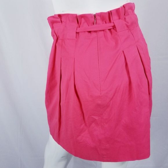 BCBGMAXAZRIA Mila Mini Skirt Pleated Size 8 Pink - Picture 3 of 6
